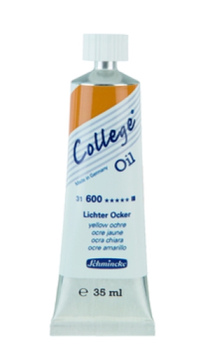 Schmincke College Oil Color Light Ochre 35ml tube (g.P. 1L= 117,14€)