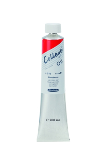 Schmincke College Oil Color Vermilion 200ml tube (g.P.1L=41€)