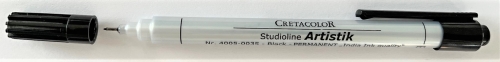 Preview: Cretacolor Studioline Artistik Permanent Marker 0,3 mm, schwarz