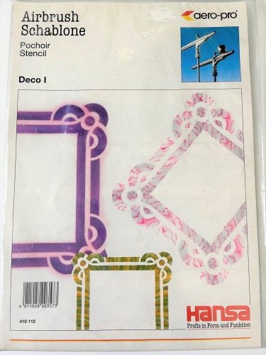 Hansa Aero- Pro Airbrush Stencil "Deco I"