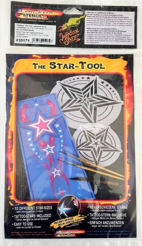 Preview: Harder & Steenbeck Pinstriping Airbrush- Schablone "Star-Tool"