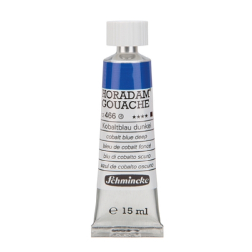 Schmincke Horadam Gouache 15ml cobalt blue dark 466 Series 4 (g.P. 1L=813,33€)