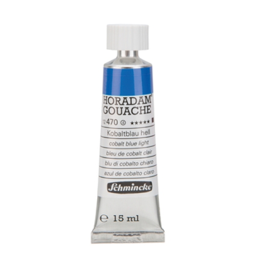Schmincke Horadam Gouache 15ml Cobalt Blue Light 470 Series 4 (g.P. 1L=813,33€)
