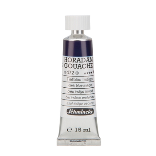 Schmincke Horadam Gouache 15ml Tiefblau Indigo 472 Serie 3 (g.P. 1L=663,33€)