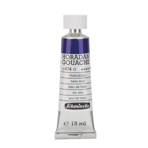 Schmincke Horadam Gouache 15ml Helioblau 474 Serie 1 (g.P. 1L=500€)