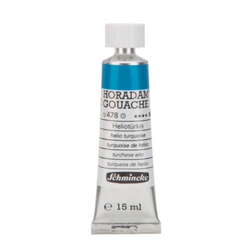 Schmincke Horadam Gouache 15ml Helioturquoise 478 Series 1 (g.P. 1L=400€)