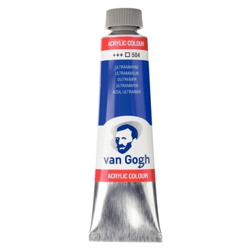 Talens Van Gogh Acrylic Paint Tube 40 ml Ultramarine 504 (g.P. 1L=97,50€)