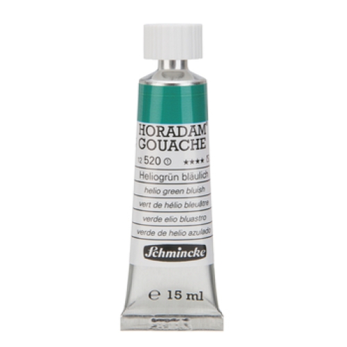 Schmincke Horadam Gouache 15ml Helio Green Bluish 520 Series 1 (g.P. 1L=400€)