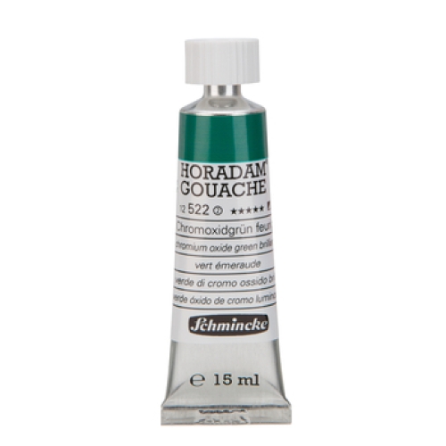 Schmincke Horadam Gouache 15ml Chrome Oxide Green Fiery 522 Series 2 (g.P. 1L=530€)