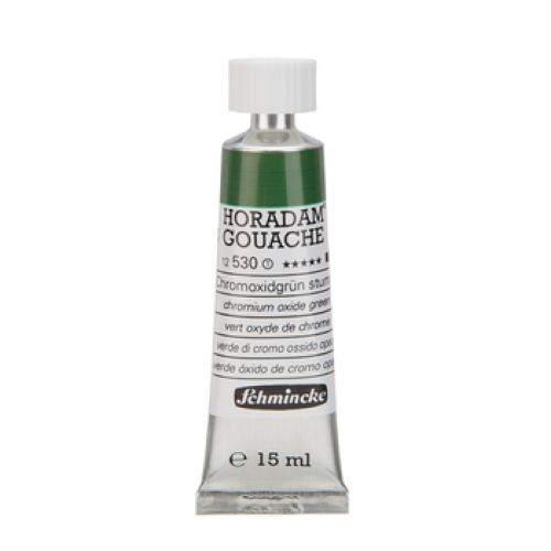 Schmincke Horadam Gouache 15ml Chrome Oxide Green Dull 530 Series 1 (g.P. 1L=400€)