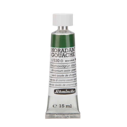 Schmincke Horadam Gouache 15ml Chromoxidgrün stumpf 530 Serie 1 (g.P. 1L=400€)