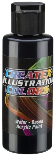 New Createx Acrylic Illustration Flat Black 30 ml (GP 1L= 350€)