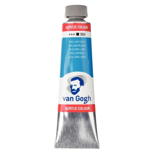Talens Van Gogh Acrylic Paint Tube 40 ml Brilliant Blue 564 (g.P. 1L= 97,50€)