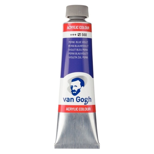 Talens Van Gogh Acrylic Paint Tube 40 ml Permanent Blue Purple 568 (g.P. 1L= 97,50€)
