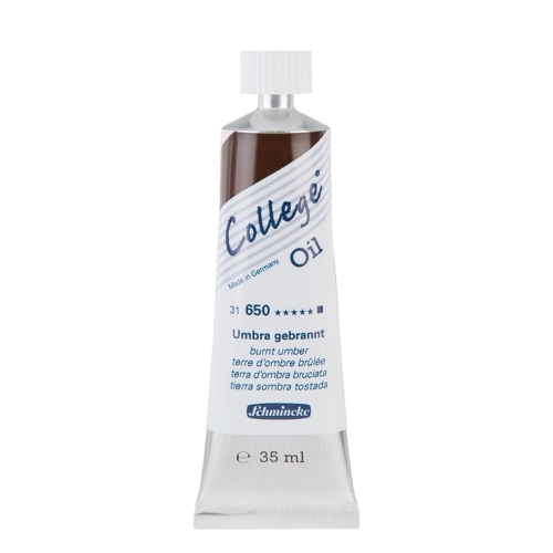 Schmincke College Oil Color Umbra burnt 35ml tube (g.P.1L=117,14€)