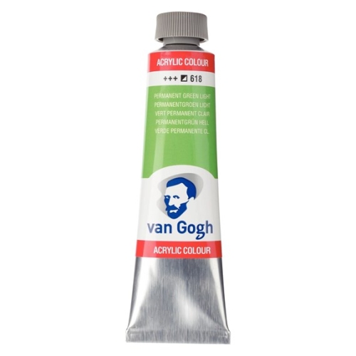 Talens Van Gogh Acrylfarbe Tube 40 ml Permanentgrün hell 618 (g.P. 1L= 97,50€)