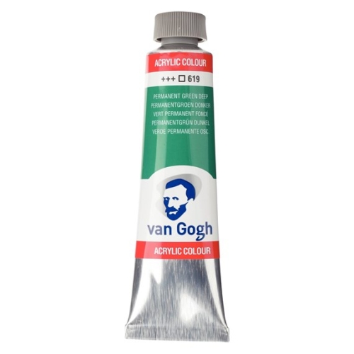 Talens Van Gogh Acrylfarbe Tube 40 ml Permanentgrün dunkel 619 (g.P. 1L= 97,50€)