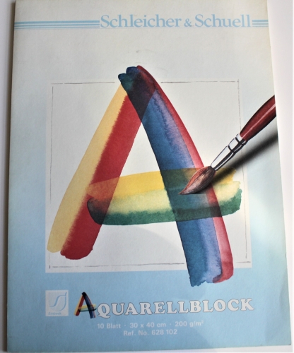 Schleicher & Schuell watercolor block 30x40 cm 200g/m² (10 sheets)