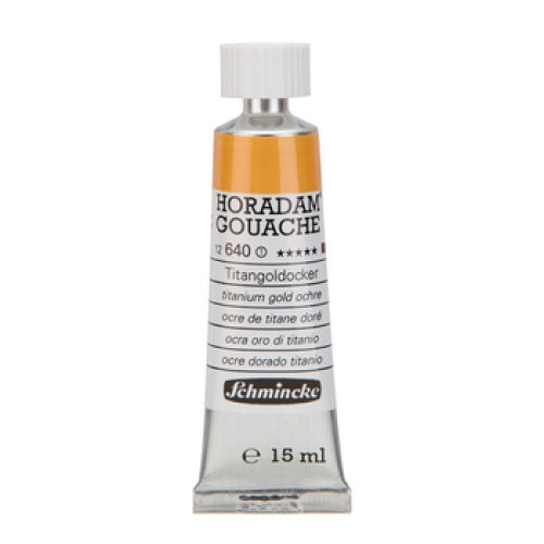 Schmincke Horadam Gouache 15ml Titanium Gold Ochre 640 Series 1 (g.P. 1L=400€)
