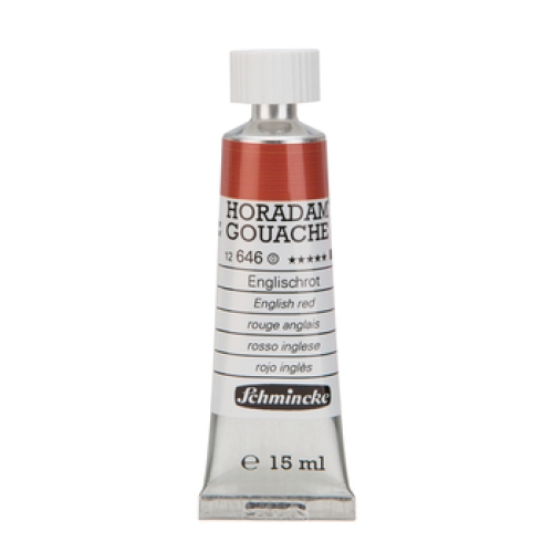 Schmincke Horadam Gouache 15ml Englischrot 646 Serie 0 (g.P. 1L=400€)