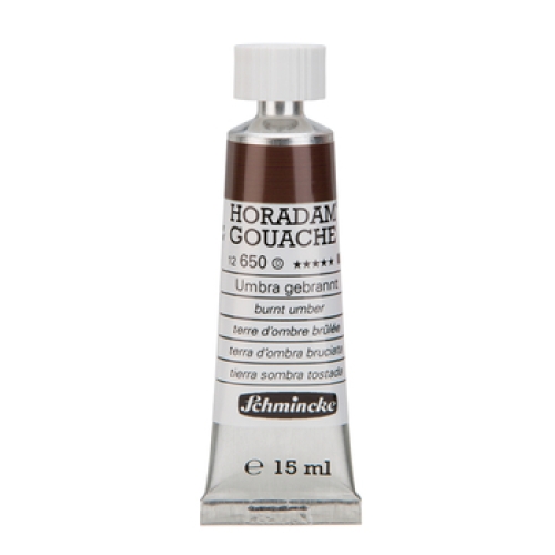 Schmincke Horadam gouache 15ml umber burnt 650 series 0 (g.P. 1L=400€)