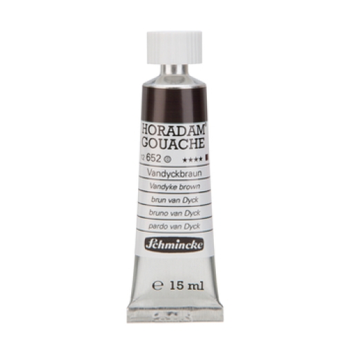 Schmincke Horadam Gouache 15ml Vandyckbraun 652 Serie 0 (g.P. 1L=400€)