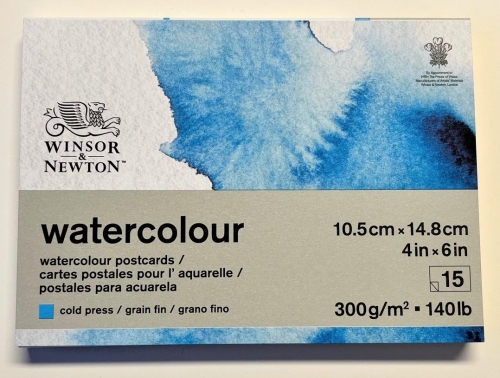 Winsor & Newton Aquarell Block gummiert 10,5 x 14,8 cm, 300g/m² Blatt 15