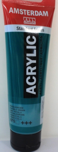 Amsterdam acrylic 120 ml (100ml=3,92€) 675 phthalo green