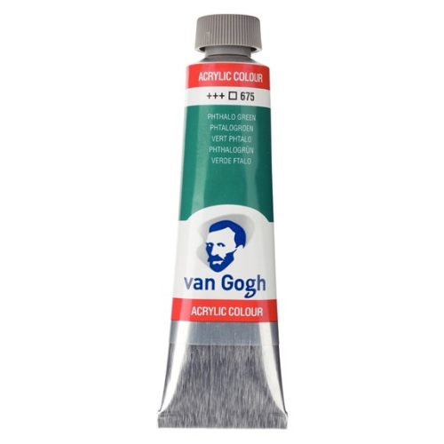 Talens Van Gogh Acrylfarbe Tube 40 ml Phthalogrün 675 (g.P. 1L= 97,50€)