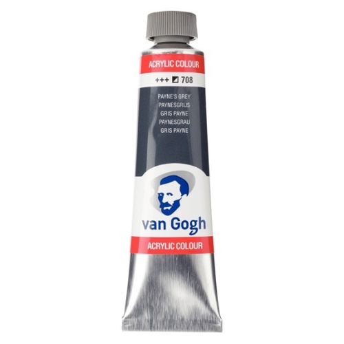 Talens Van Gogh Acrylfarbe Tube 40 ml Paynegrau 708 (g.P. 1L= 97,50€)