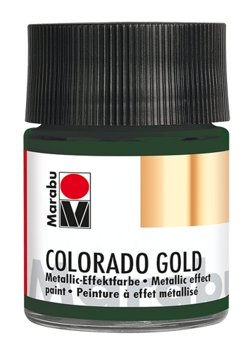 Marabu Colorado gold 768 metallic dkl.grün 50 ml (g.P. 1L= 99,80€)