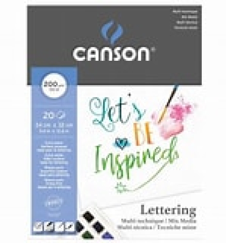 Canson Letteringblock 24x32cm (20 Blatt) 200g/m² neutral weiß