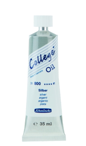 Schmincke College Oil Color Silver 35ml tube (g.P.1L=117,14€)