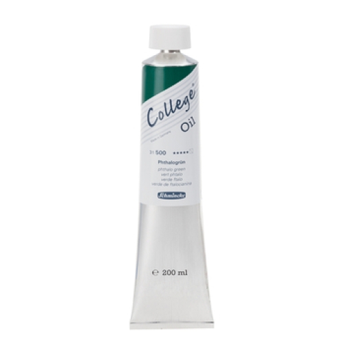 Schmincke College oil paint phthalo green 200ml tube (g.P. 1L=41€)