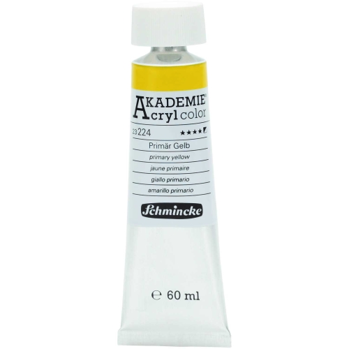 Akademie Acryl Serie 23 Primär Gelb 60 ml (g.P. 1L= 68,33€)