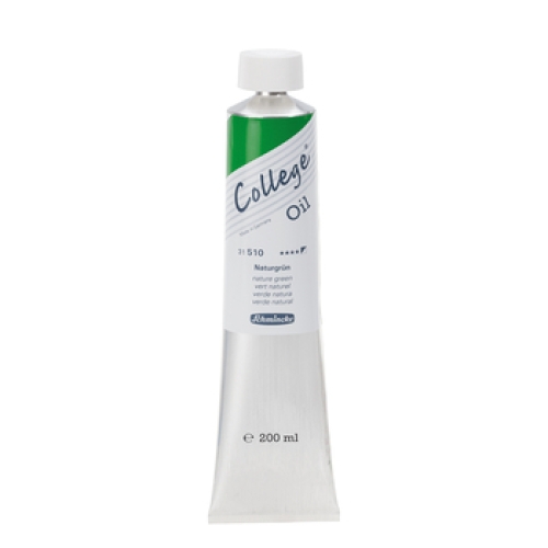 Schmincke College Oil Color Natural Green 200ml tube (g.P. 1L= 41€)