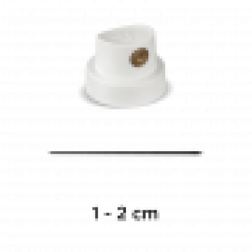 CAP "SUPERSKINNY" (White/GOLD) 10 Stück