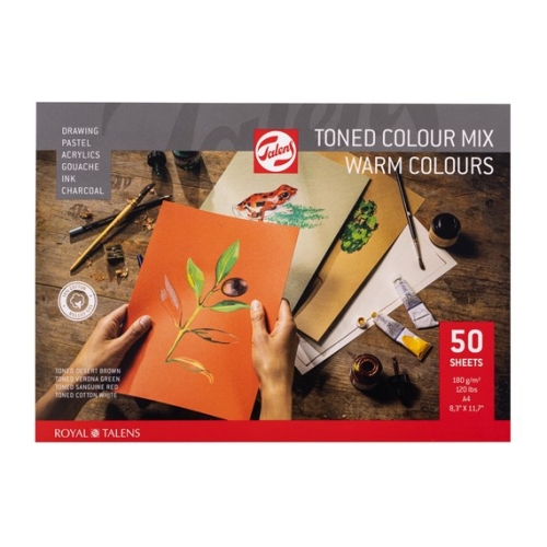Royal Talens Toned Paper Mix warm A4 180 g 50 pages