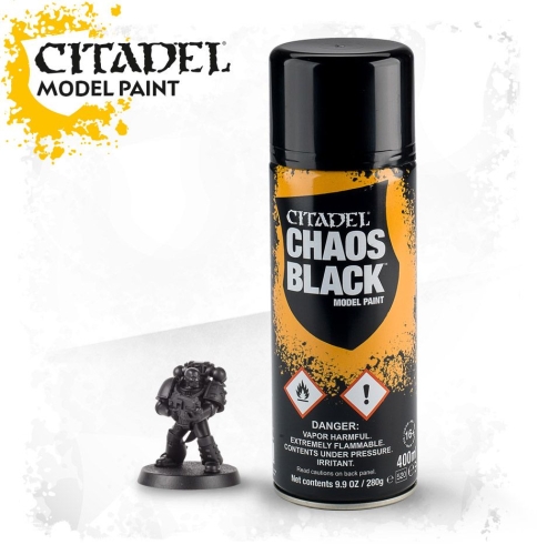 Citadel Spraygrundierung chaos schwarz 400ml (GP.1L=40€)