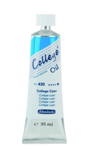 Schmincke College Oil Color College Cyan 35ml Tube (g.P. 1L= 117,14€)