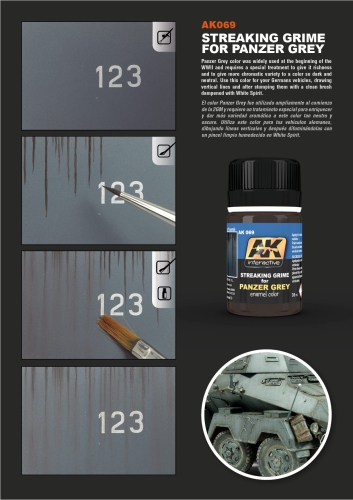 Preview: Streifenschmutz für Panzergrau 35ml (GP 1L= 108,57€)