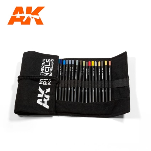 Weathering Pencils Full Range Stofftasche inkl. 37 Bleistiften