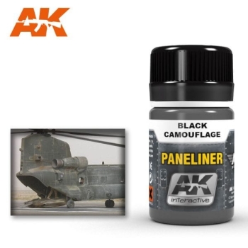 AK Paneliner Black Camouflage 35ml . für schwarze Tarnung (GP 1L= 142,57€)