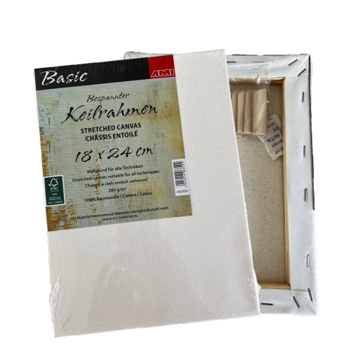 AMi covered stretcher frame series Basic 18x24x1,5 cm (5 pcs.)