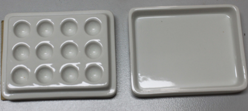 Mini-Porzellanpalette 12 N. mit Deckel