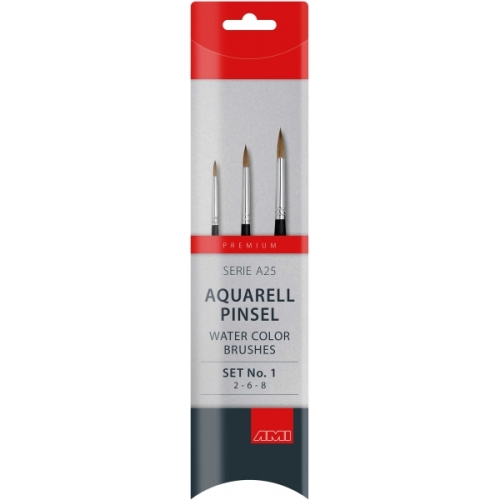 AMI Water color brushes Set No. 1 Serie A25