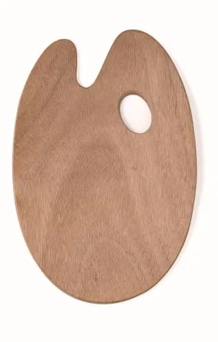 Holzpalette oval 20x30cm