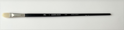 Azanta Black Filbert size 6, long handle, cat tongue