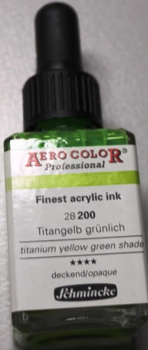 Preview: Aero Color Titangelb grünlich 28 ml (GP 1L= 255,36€)