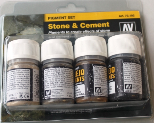 Vallejo Steine+Zement Set 4 x 35ml (g.P. 1L= 121,43€) 73.192